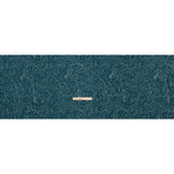 Metallic Luxury Brocade - Teal and Sky Blue Floral Outlines