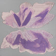 Metallic Luxury Burnout Brocade Panel - Purple, Orchid and Silver Ikat Butterfly Wings