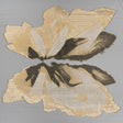 Metallic Luxury Burnout Brocade Panel - Gold and Black Ikat Butterfly Wings
