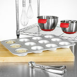 Fat Daddio's Anodized Aluminum 12-Cup Standard Muffin Pan