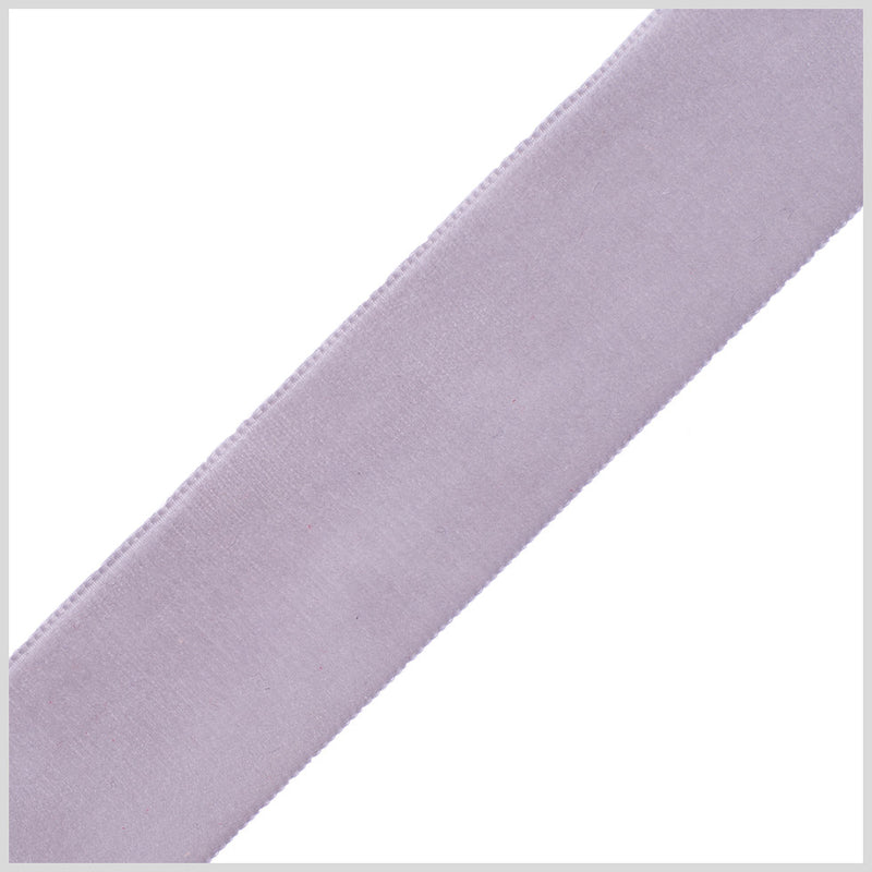 1.375" Gray Nylon Velvet Ribbon