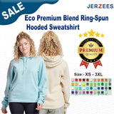 JERZEES Eco® Premium Blend Ring-Spun Hooded Long Sleeve Sweatshirt