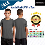 Sport-Tek® Youth Posi-UV Pro Crew Neck Short Sleeve Tee