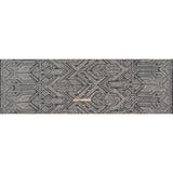 Beaded and Sequined Lace - White and Silver Geometric