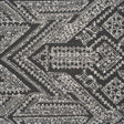 Beaded and Sequined Lace - White and Silver Geometric
