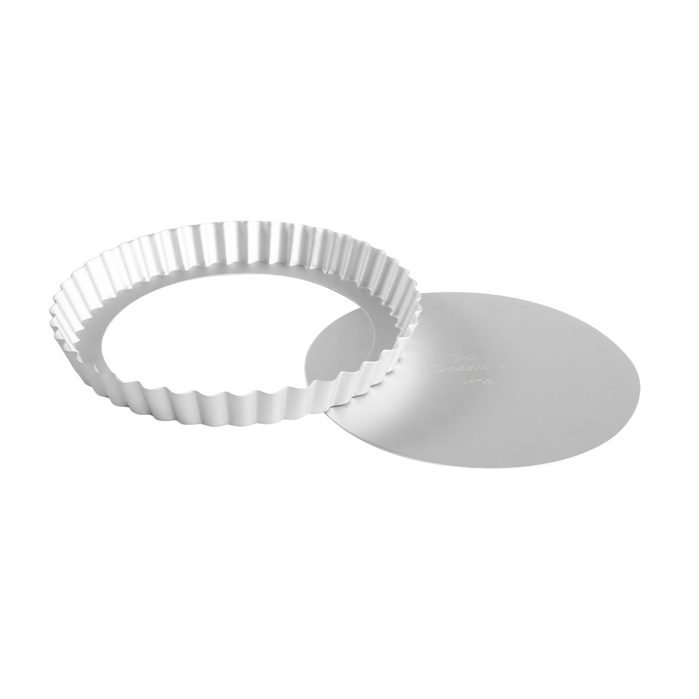 Fat Daddios Fluted Tart Pan with Removable Bottom, 8" Diameter x 1" Deep