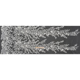 Embroidered 3D Lace with Beads and Sequins - White Floral Vines