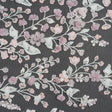 Embroidered Lace with 3D Fabric Flowers - Pastel Purple, Baby Pink and Mint Green Growing Flowers