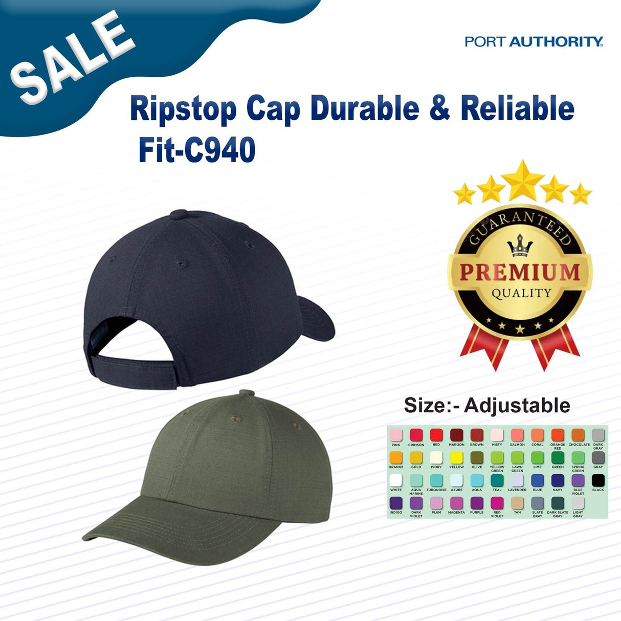 Port Authority® Ripstop Cap Durable & Reliable Fit