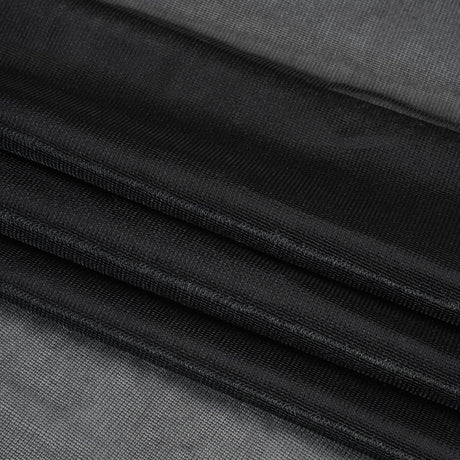 Mesh Fusible Interlining Single Side - Black