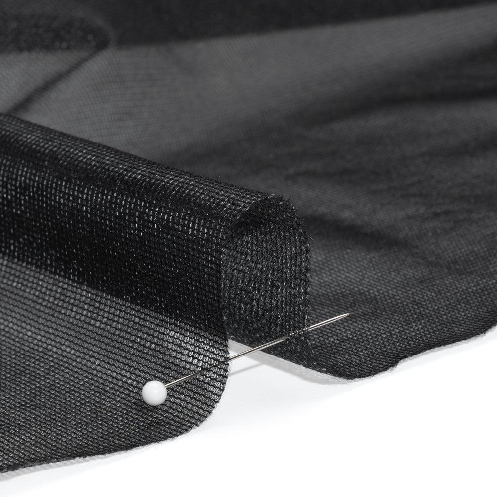 Mesh Fusible Interlining Single Side - Black