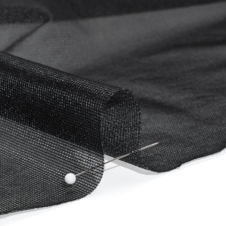 Mesh Fusible Interlining Single Side - Black