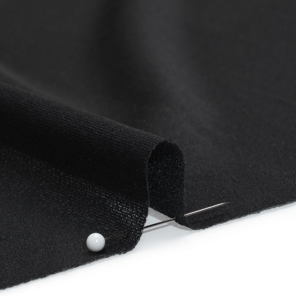 Medium Weight Knit Fusible Interlining, Single Sided - Black