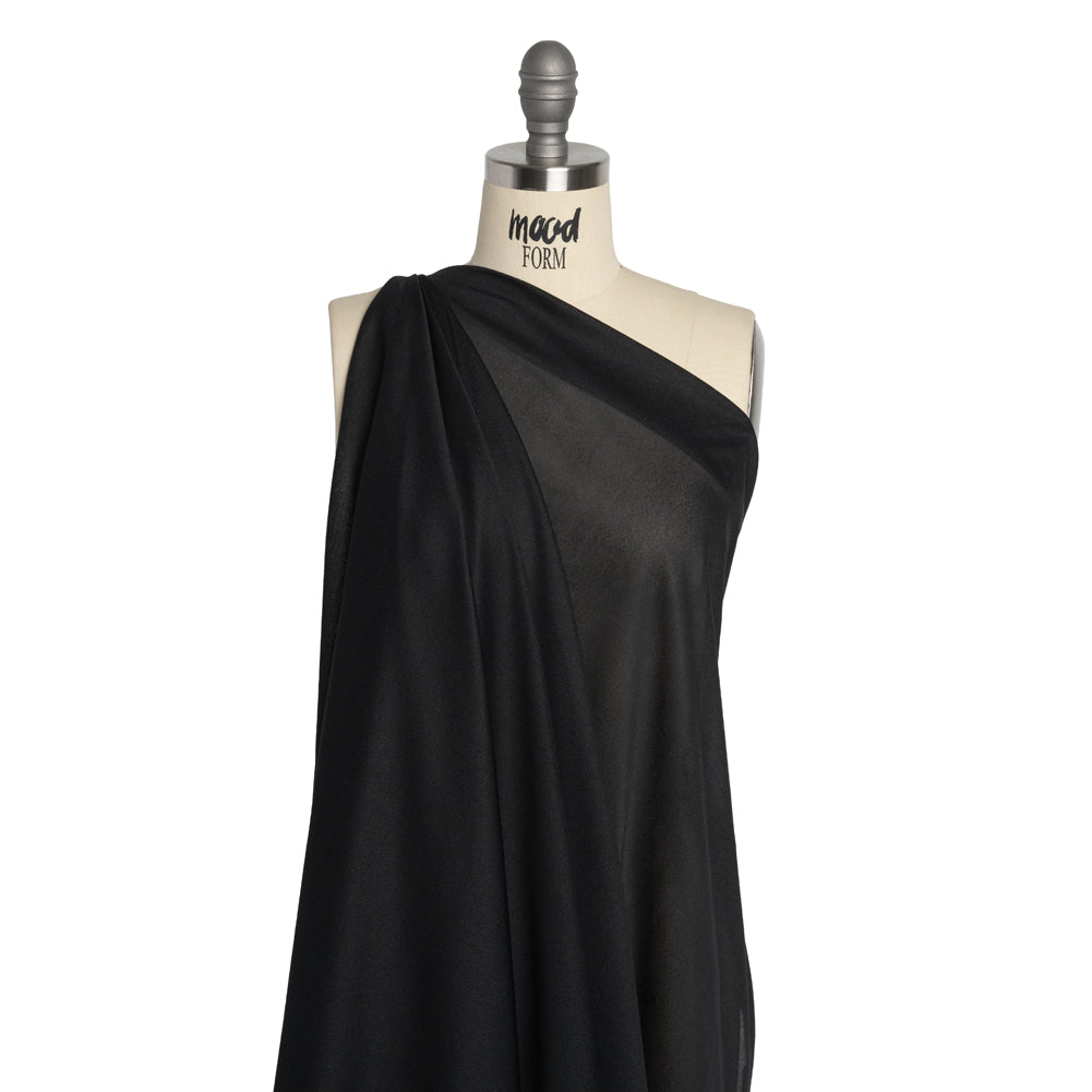 Medium Weight Knit Fusible Interlining, Single Sided - Black