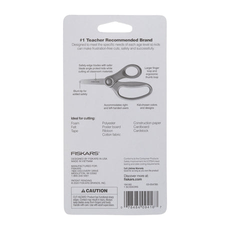Safety Edge Blunt-Tip Kid's Scissors by Fiskars - Assorted Neon Colors