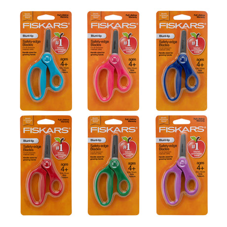 Safety Edge Blunt-Tip Kid's Scissors by Fiskars - Assorted Neon Colors
