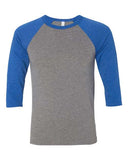 Bella + Canvas Unisex Three-Quarter Sleeve Baseball Tee