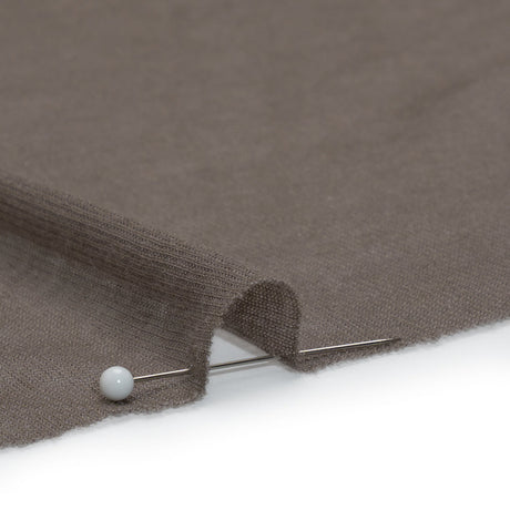 Featherweight Polyester Interlock Knit - Gray - Designer Deadstock