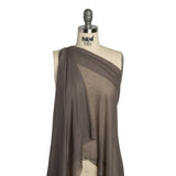 Featherweight Polyester Interlock Knit - Gray - Designer Deadstock