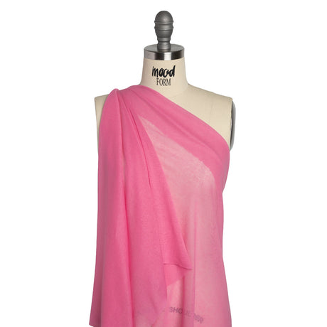 Featherweight Rayon Interlock Knit - Pink - Designer Deadstock