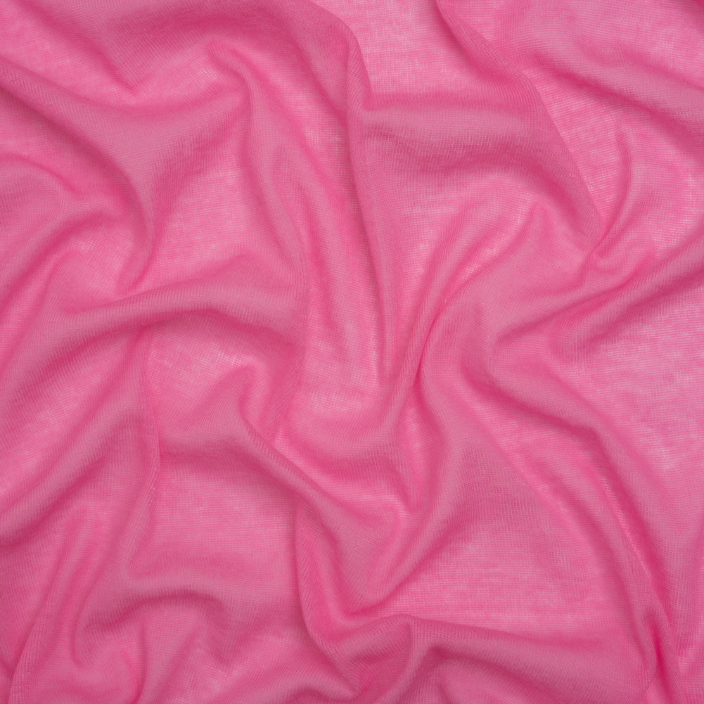 Featherweight Rayon Interlock Knit - Pink - Designer Deadstock