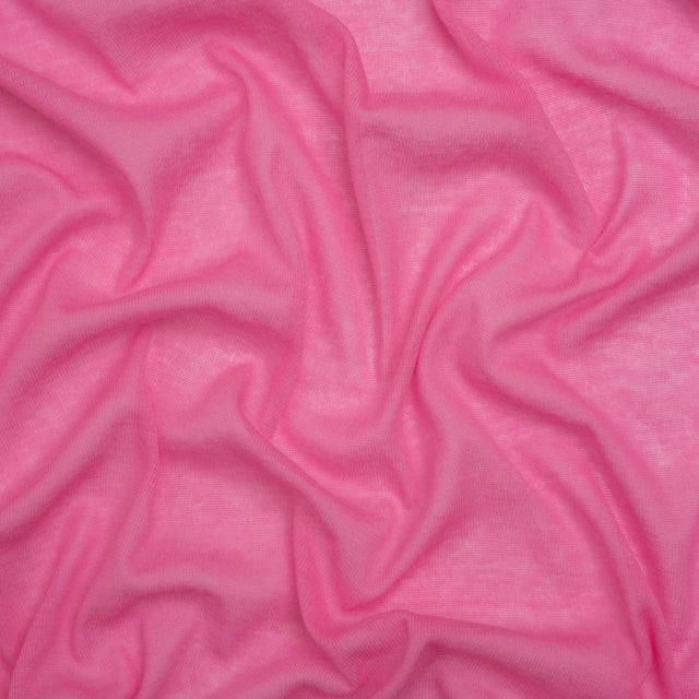 Featherweight Rayon Interlock Knit - Pink - Designer Deadstock