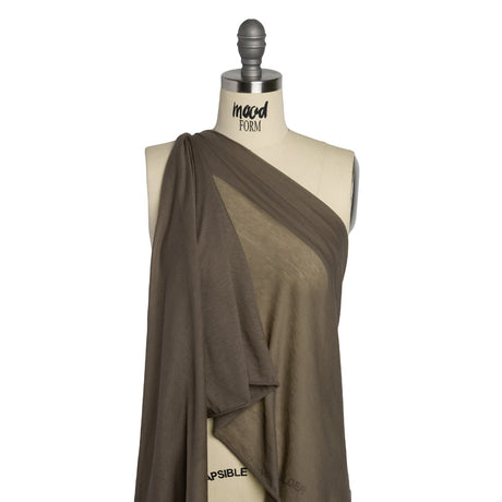 Featherweight Rayon Jersey - Warm Gray - Designer Deadstock