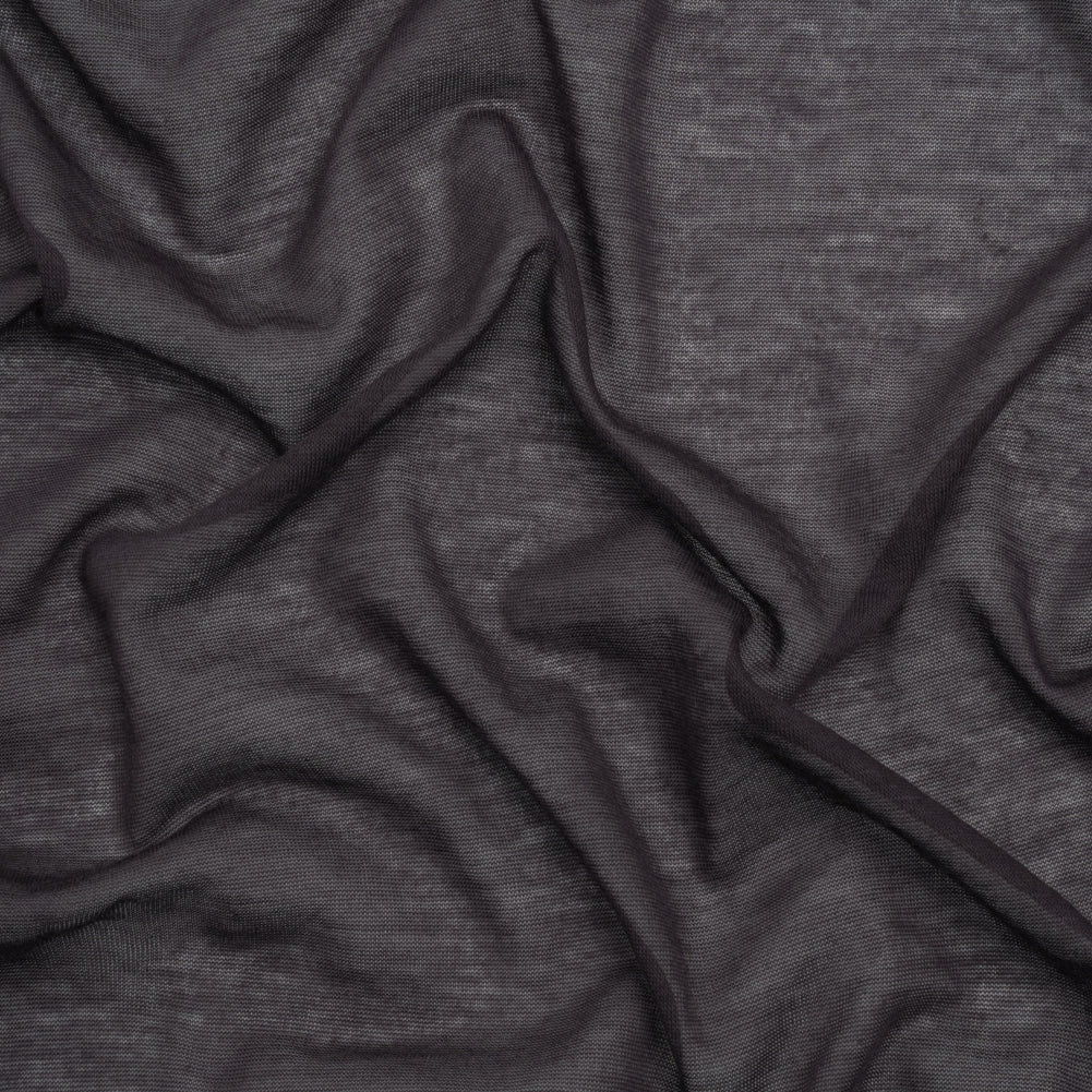 Featherweight Rayon Jersey - Dark Purple - Designer Deadstock