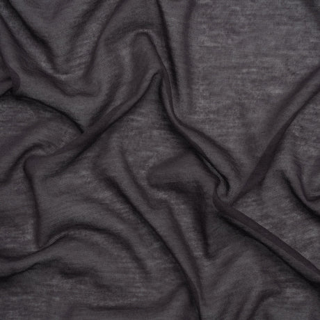 Featherweight Rayon Jersey - Dark Purple - Designer Deadstock