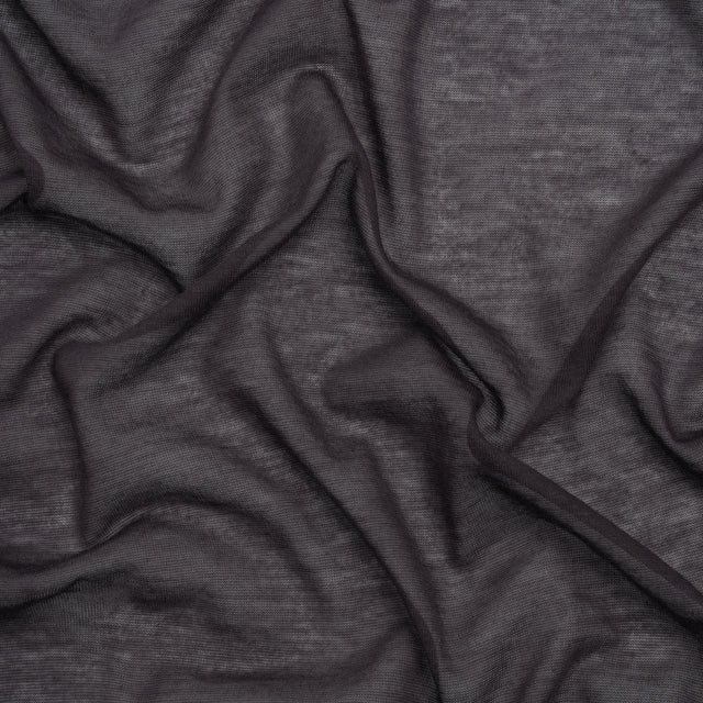 Featherweight Rayon Jersey - Dark Purple - Designer Deadstock