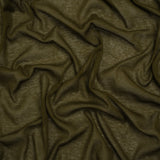 Lightweight Cotton Interlock Knit - Army Green - Designer Deadstock
