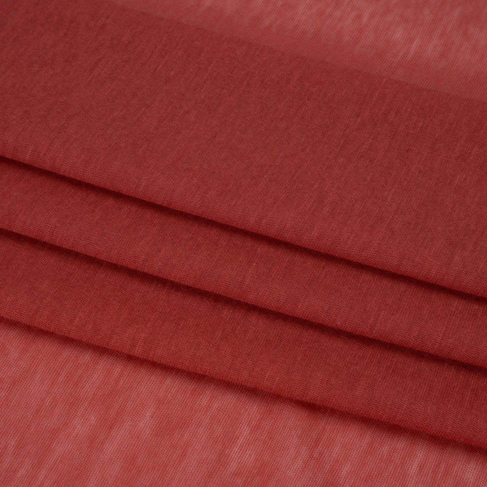 Featherweight Rayon Jersey - Light Red - Designer Deadstock