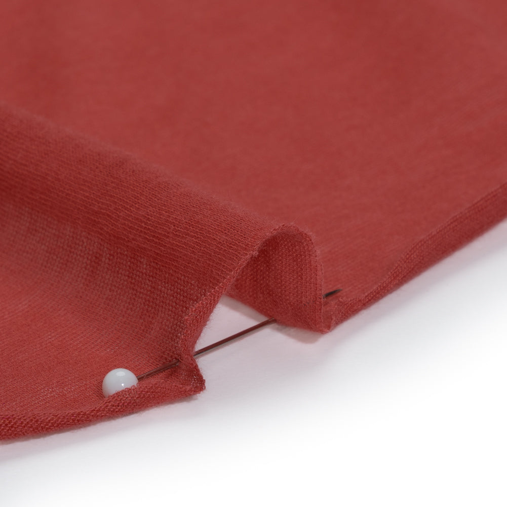 Featherweight Rayon Jersey - Light Red - Designer Deadstock