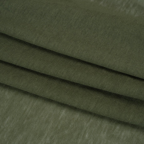 Featherweight Cotton Jersey - Moss Green - Designer Deadstock