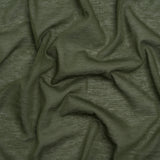 Featherweight Cotton Jersey - Moss Green - Designer Deadstock