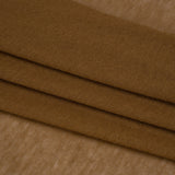 Lightweight Polyester Interlock Knit - Golden Brown - Designer Deadstock