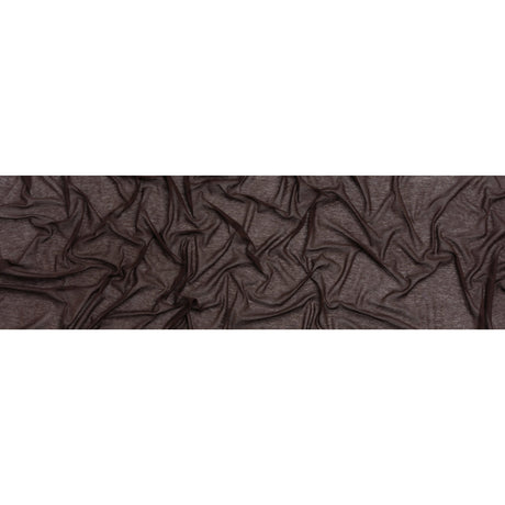 Featherweight Rayon Jersey - Dark Brown - Designer Deadstock
