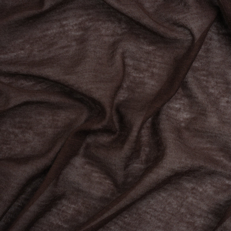 Featherweight Rayon Jersey - Dark Brown - Designer Deadstock