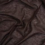 Featherweight Rayon Jersey - Dark Brown - Designer Deadstock