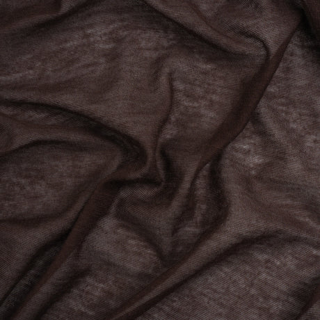 Featherweight Rayon Jersey - Dark Brown - Designer Deadstock