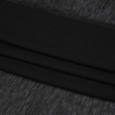 Featherweight Rayon Jersey - Black - Designer Deadstock