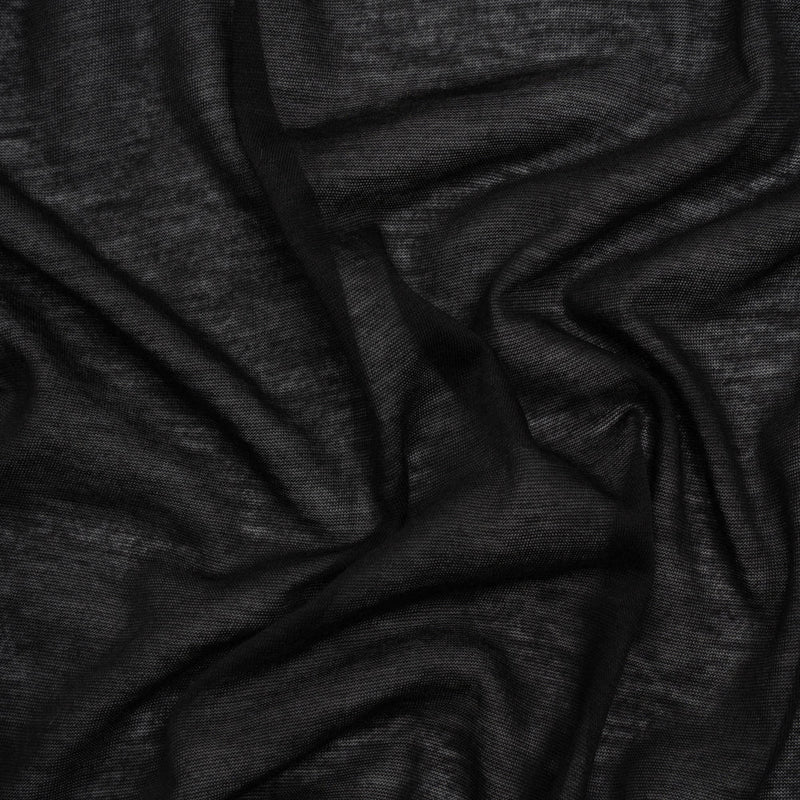 Featherweight Rayon Jersey - Black - Designer Deadstock