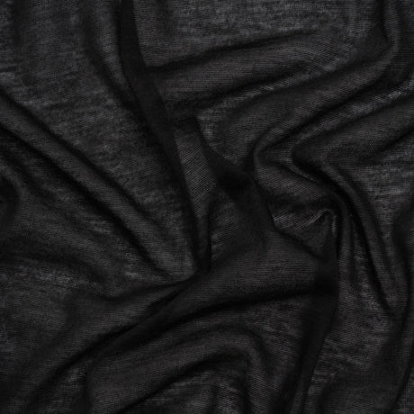 Featherweight Rayon Jersey - Black - Designer Deadstock