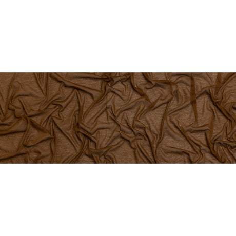 Featherweight Cotton Jersey - Warm Brown - Designer Deadstock