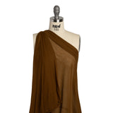 Featherweight Cotton Jersey - Warm Brown - Designer Deadstock