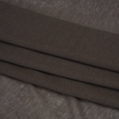 Lightweight Rayon Interlock Knit - Dark Gray - Designer Deadstock