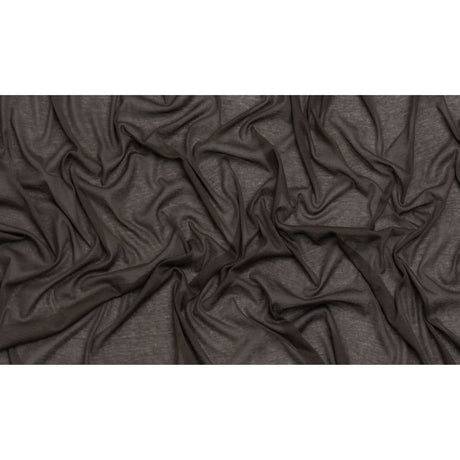 Lightweight Rayon Interlock Knit - Dark Gray - Designer Deadstock