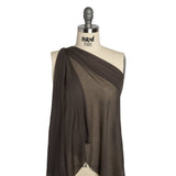 Lightweight Rayon Interlock Knit - Dark Gray - Designer Deadstock