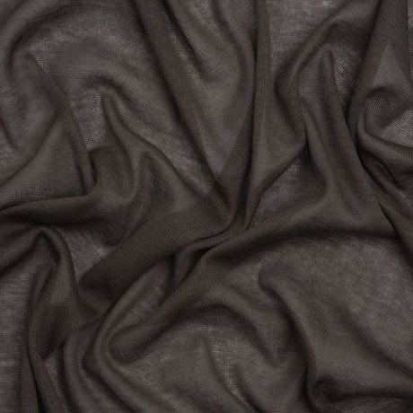 Lightweight Rayon Interlock Knit - Dark Gray - Designer Deadstock
