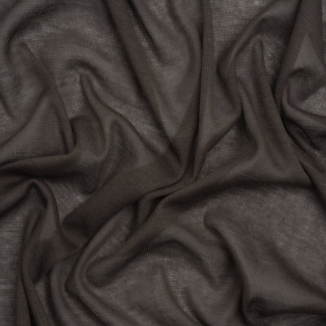Lightweight Rayon Interlock Knit - Dark Gray - Designer Deadstock